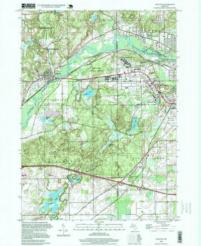 United States Geological Survey Augusta, MI (1998, 24000-Scale) digital map