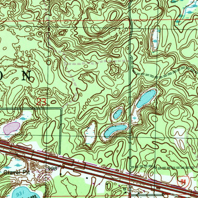 United States Geological Survey Augusta, MI (1998, 24000-Scale) digital map