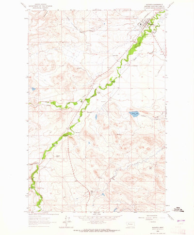 United States Geological Survey Augusta, MT (1963, 24000-Scale) digital map