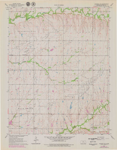 United States Geological Survey Augusta SE, KS (1964, 24000-Scale) digital map