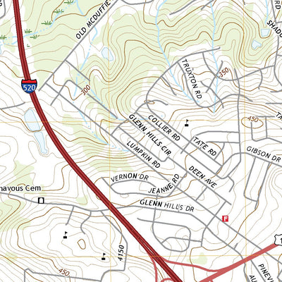 United States Geological Survey Augusta West, GA (2020, 24000-Scale) digital map