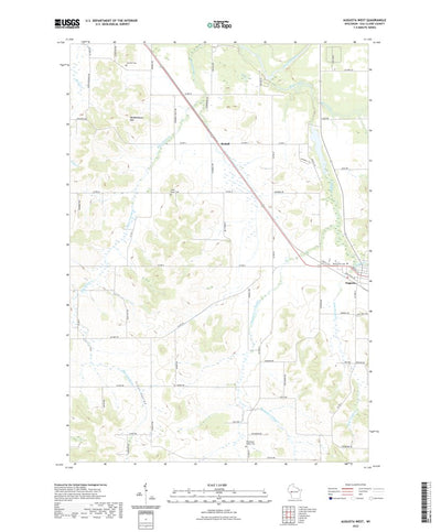 United States Geological Survey Augusta West, WI (2022, 24000-Scale) digital map