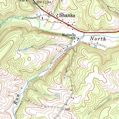United States Geological Survey Augusta, WV (1973, 24000-Scale) digital map