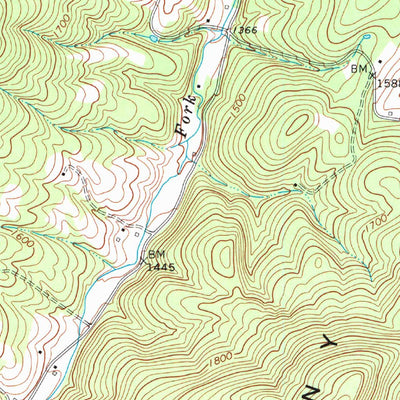 United States Geological Survey Augusta, WV (1973, 24000-Scale) digital map
