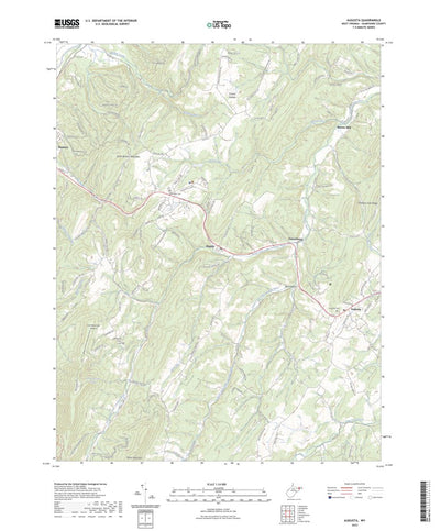 United States Geological Survey Augusta, WV (2023, 24000-Scale) digital map