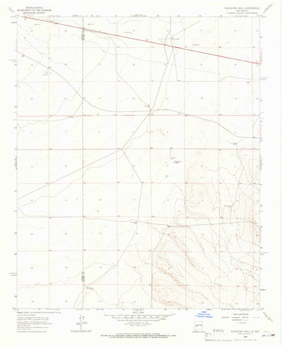 United States Geological Survey Augustine Well, NM (1965, 24000-Scale) digital map