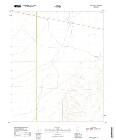 United States Geological Survey Augustine Well, NM (2023, 24000-Scale) digital map