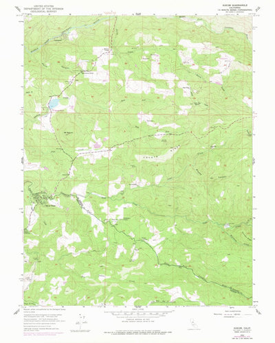 United States Geological Survey Aukum, CA (1952, 24000-Scale) digital map