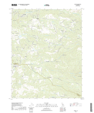 United States Geological Survey Aukum, CA (2018, 24000-Scale) digital map