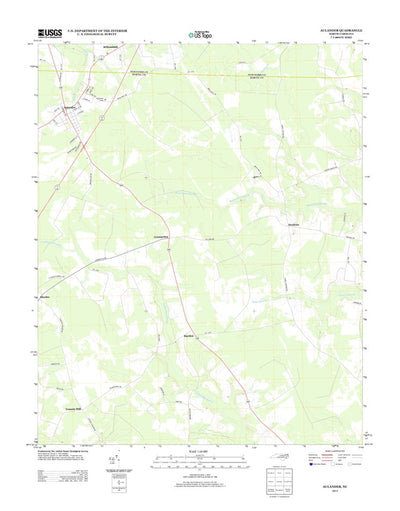 United States Geological Survey Aulander, NC (2013, 24000-Scale) digital map