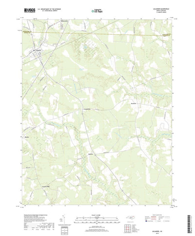 United States Geological Survey Aulander, NC (2019, 24000-Scale) digital map