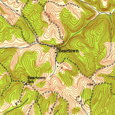 United States Geological Survey Ault, KY (1950, 24000-Scale) digital map