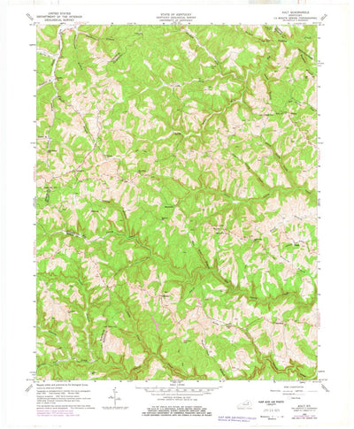 United States Geological Survey Ault, KY (1962, 24000-Scale) digital map
