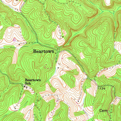 United States Geological Survey Ault, KY (1962, 24000-Scale) digital map