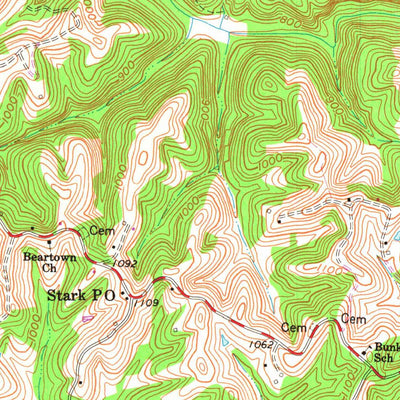 United States Geological Survey Ault, KY (1962, 24000-Scale) digital map