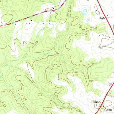 United States Geological Survey Aurelian Springs, NC (1973, 24000-Scale) digital map