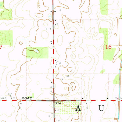 United States Geological Survey Aurelius, MI (1965, 24000-Scale) digital map