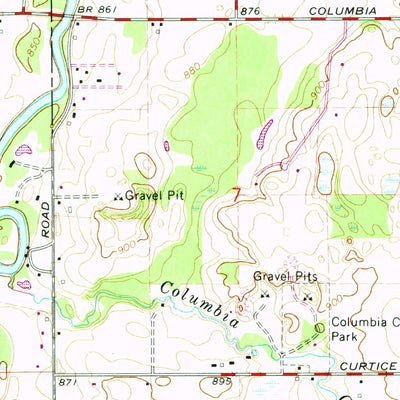 United States Geological Survey Aurelius, MI (1965, 24000-Scale) digital map