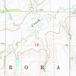 United States Geological Survey Aurora East, NE (1968, 24000-Scale) digital map