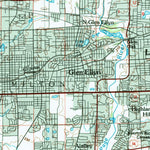 United States Geological Survey Aurora, IL (1985, 100000-Scale) digital map