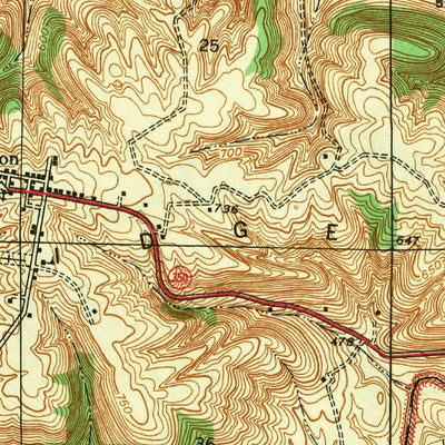 United States Geological Survey Aurora, IN-KY (1943, 24000-Scale) digital map