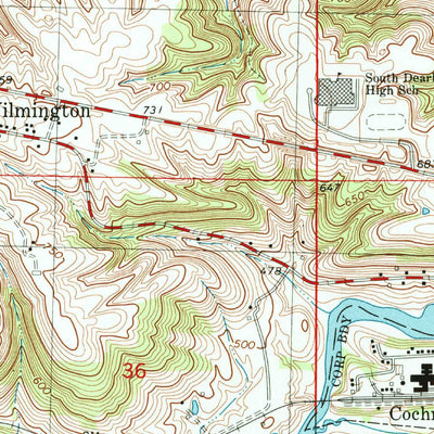 United States Geological Survey Aurora, IN-KY (1981, 24000-Scale) digital map
