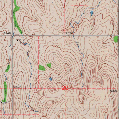 United States Geological Survey Aurora, KS (1965, 24000-Scale) digital map