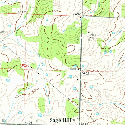 United States Geological Survey Aurora, MO (1974, 24000-Scale) digital map