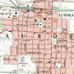 United States Geological Survey Aurora, MO (1974, 24000-Scale) digital map
