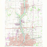 United States Geological Survey Aurora North, IL (1964, 24000-Scale) digital map