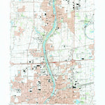 United States Geological Survey Aurora North, IL (1993, 24000-Scale) digital map