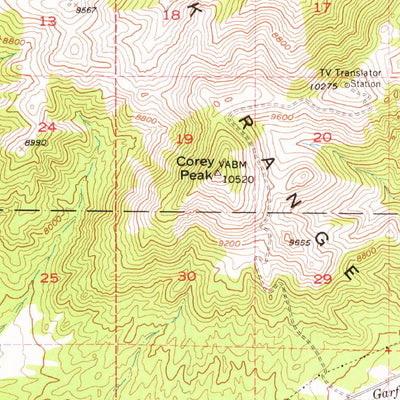 United States Geological Survey Aurora, NV-CA (1956, 62500-Scale) digital map