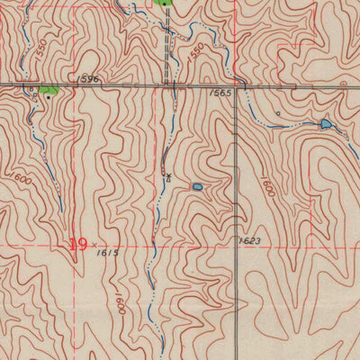 United States Geological Survey Aurora NW, KS (1965, 24000-Scale) digital map