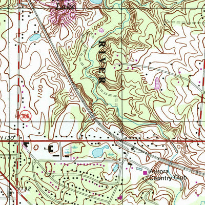 United States Geological Survey Aurora, OH (1994, 24000-Scale) digital map