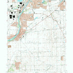 United States Geological Survey Aurora South, IL (1993, 24000-Scale) digital map