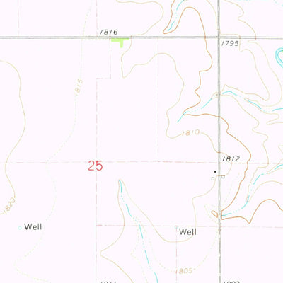 United States Geological Survey Aurora West, NE (1968, 24000-Scale) digital map