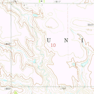 United States Geological Survey Aurora West, NE (1968, 24000-Scale) digital map