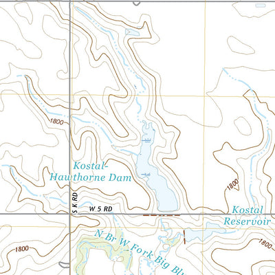 United States Geological Survey Aurora West, NE (2021, 24000-Scale) digital map