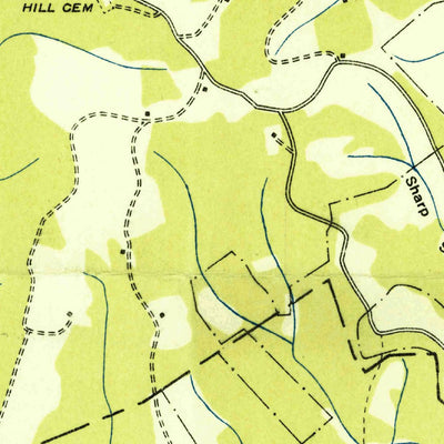 United States Geological Survey Ausmus, TN (1936, 24000-Scale) digital map