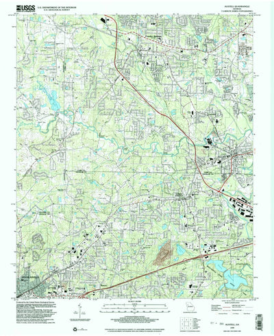 United States Geological Survey Austell, GA (1999, 24000-Scale) digital map