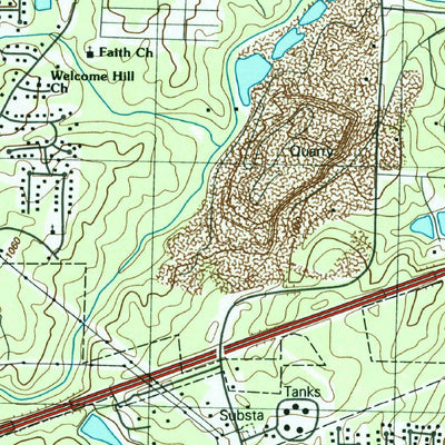 United States Geological Survey Austell, GA (1999, 24000-Scale) digital map