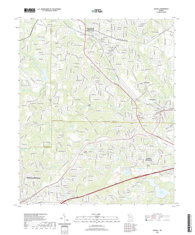 United States Geological Survey Austell, GA (2020, 24000-Scale) digital map
