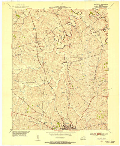 United States Geological Survey Austerlitz, KY (1952, 24000-Scale) digital map