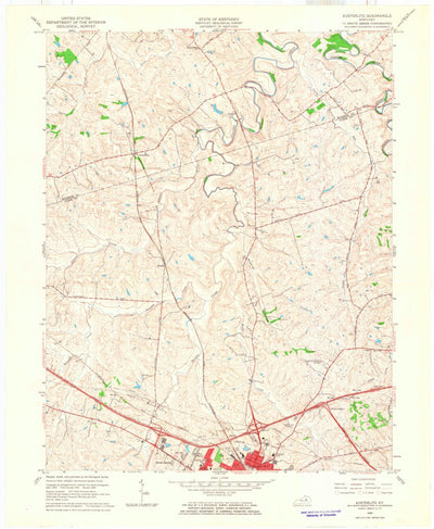 United States Geological Survey Austerlitz, KY (1965, 24000-Scale) digital map