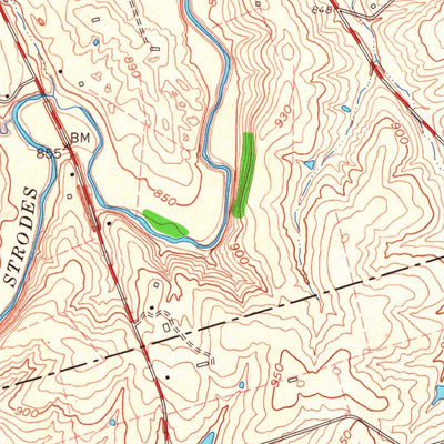 United States Geological Survey Austerlitz, KY (1965, 24000-Scale) digital map