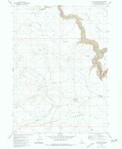 United States Geological Survey Austin Butte, ID (1980, 24000-Scale) digital map