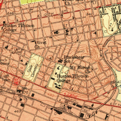 United States Geological Survey Austin East, TX (1954, 24000-Scale) digital map