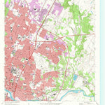 United States Geological Survey Austin East, TX (1966, 24000-Scale) digital map
