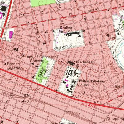 United States Geological Survey Austin East, TX (1966, 24000-Scale) digital map