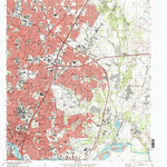 United States Geological Survey Austin East, TX (1988, 24000-Scale) digital map